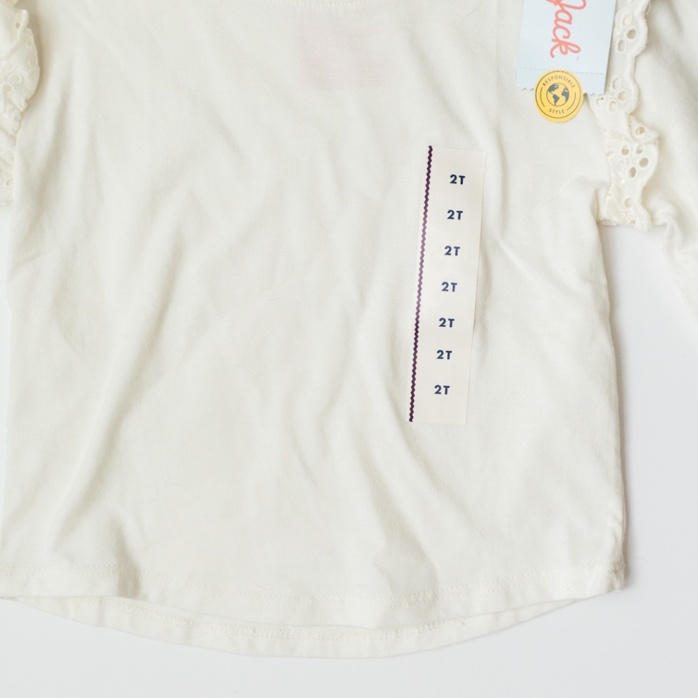NWT Cat & Jack Ruffle Top Size 2T - Picture 2 of 7